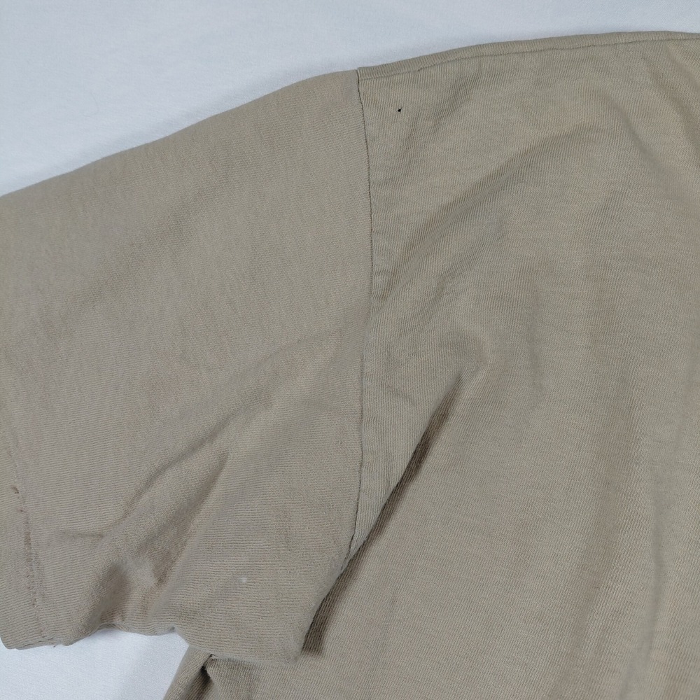 Vintage Anvil Single Stitch Carmel Resort T Shirt Mens Large Tan Cotton‎ Logo - Picture 4 of 9